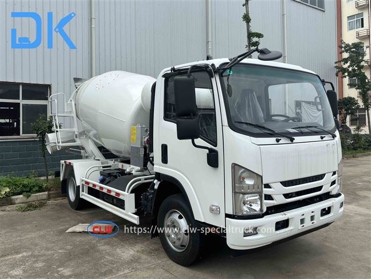 Isuzu 4m³ Cement Mixer Truck left side 