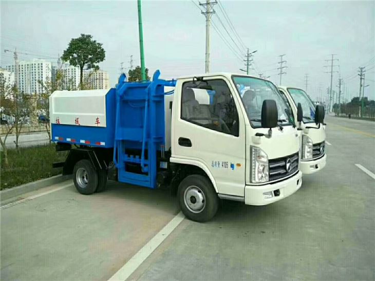 6 .4 cubic meter side loader garbage truck